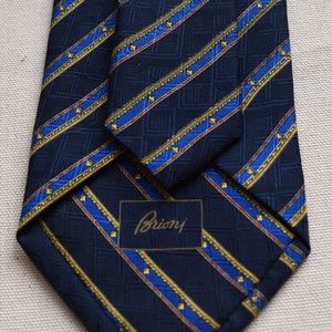 Brioni Textured Striped Silk Tie